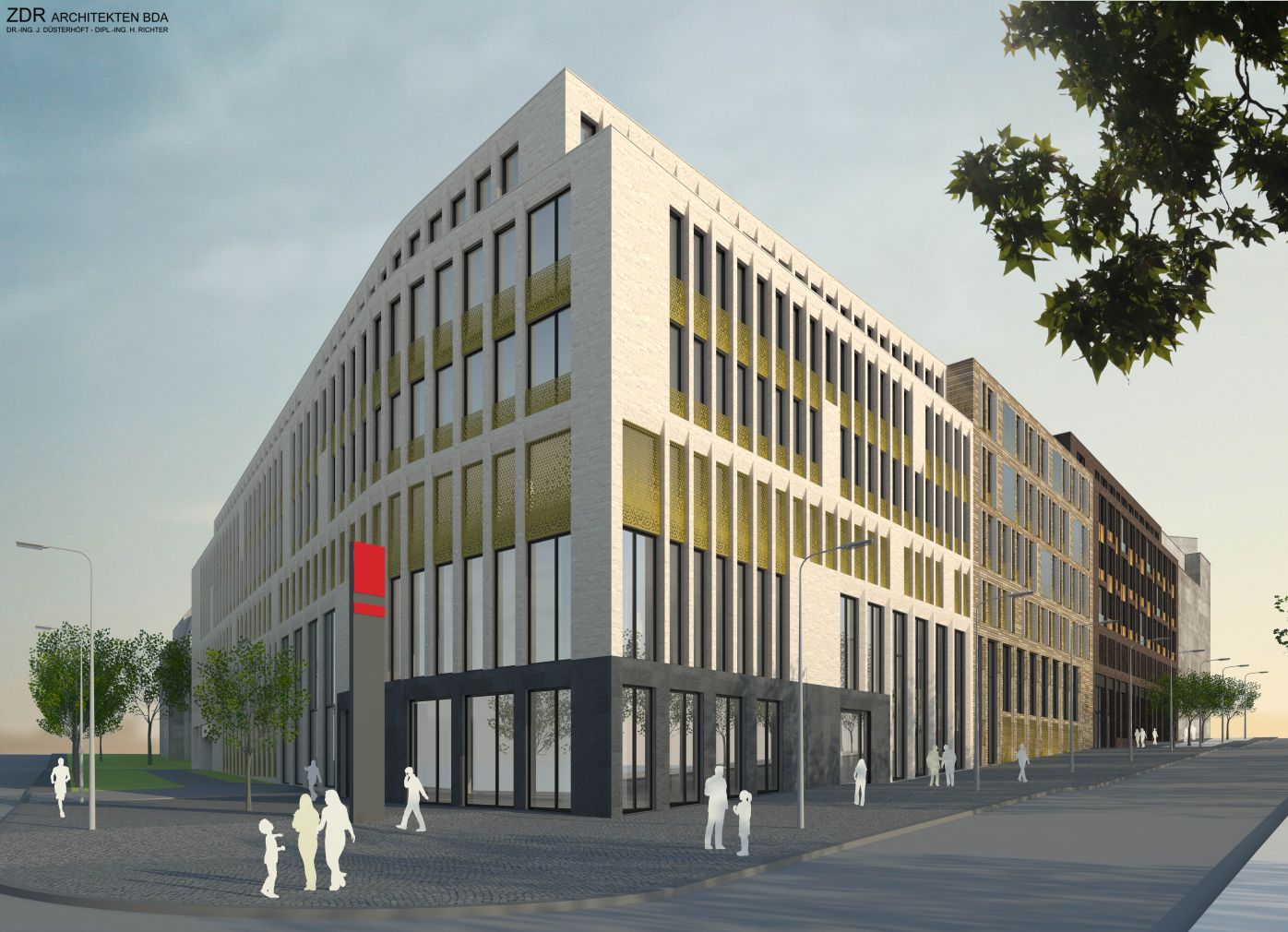 Visualisierung des REWE-Neubaus. Quelle: ZDR Architekten PartGmbB. Visualisierung des REWE-Neubaus. Quelle: ZDR Architekten PartGmbB.