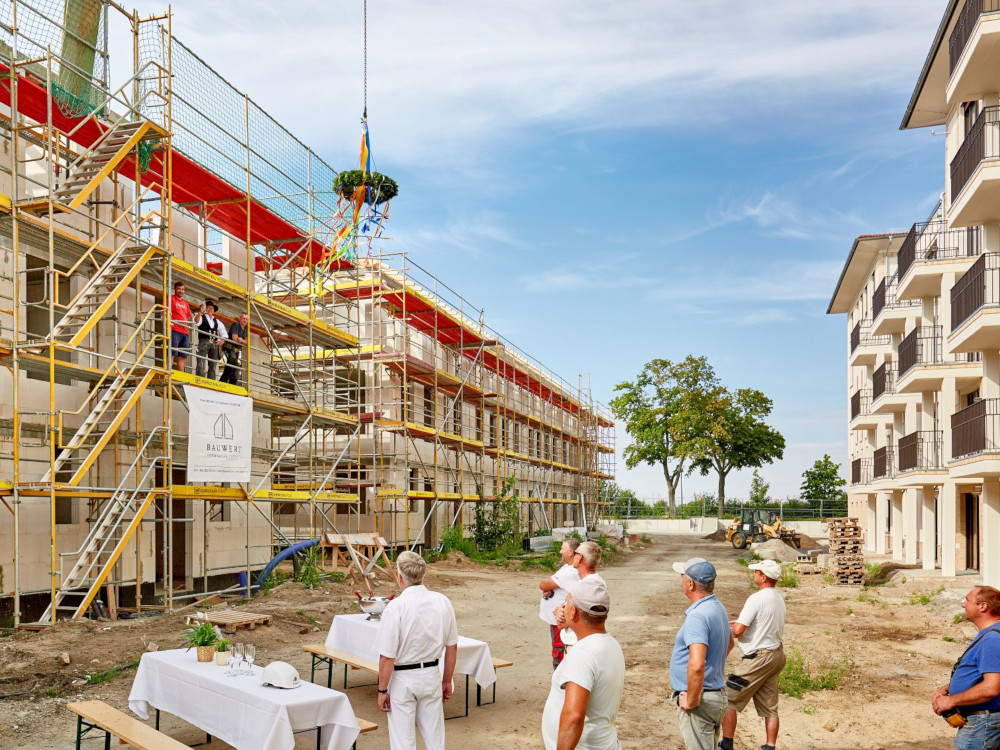 Richtfest "Am Rosenanger" in Wildau. Copyright: BAUWERT Aktiengesellschaft