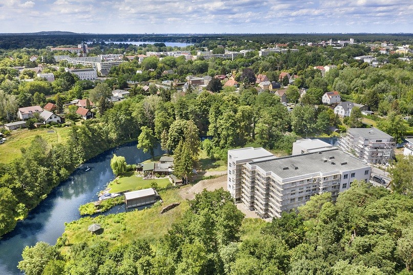 Im Projekt Riverside in Erkner werden Spitzenmieten aufgerufen,
die selbst Berlin erblassen lassen. Copyright: STRATEGIS