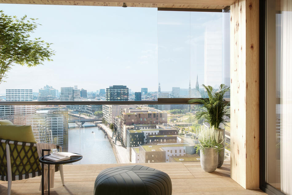 Wohnen im ROOTS: Ein beeindruckender Ausblick ist garantiert. Copyright: Garbe Immobilien-Projekte Wohnen im ROOTS: Ein beeindruckender Ausblick ist garantiert. Copyright: Garbe Immobilien-Projekte