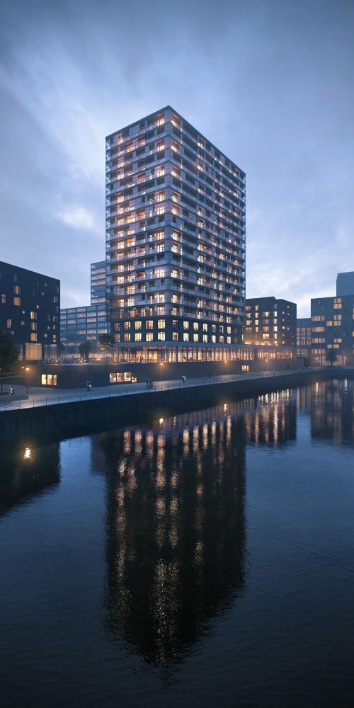 Das Holzhochhaus ROOTS in seiner ganzen Pracht. Copyright: Garbe Immobilien-Projekte Das Holzhochhaus ROOTS in seiner ganzen Pracht. Copyright: Garbe Immobilien-Projekte