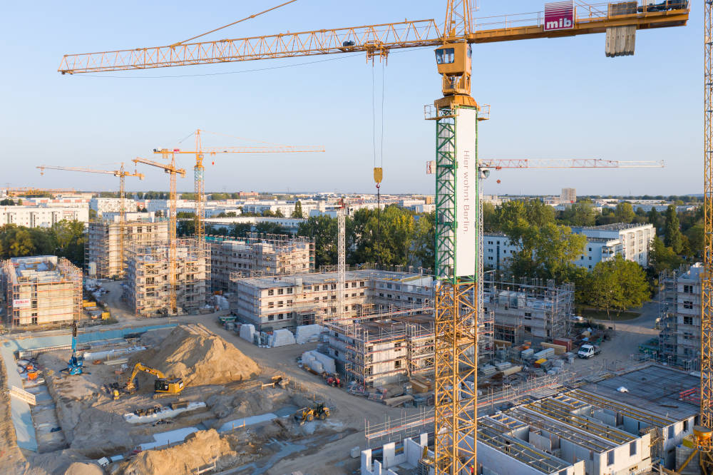 Baustelle des Stadtgutes Hellersdorf. Copyright: GESOBAU AG / Thomas Bruns