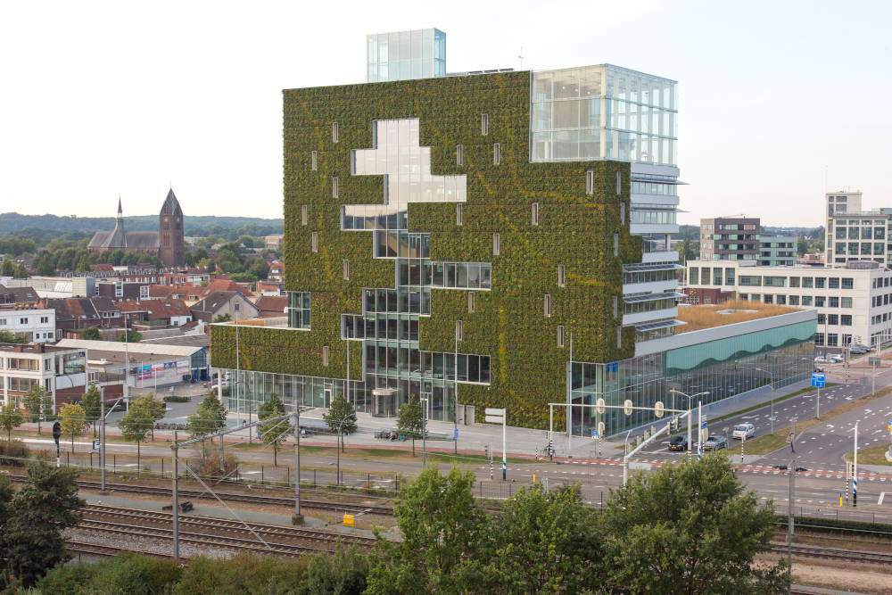 Das Stadthaus in seiner ganzen grünen Pracht. Copyright: Gemeente Venlo