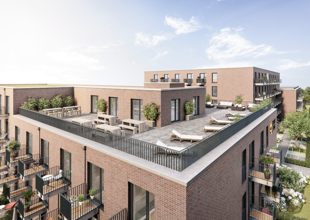 Drei möblierte Dachterrassen verströmen einen Hauch von Dolce Vita. Copyright: PROJECT Immobilien Drei möblierte Dachterrassen verströmen einen Hauch von Dolce Vita. Copyright: PROJECT Immobilien