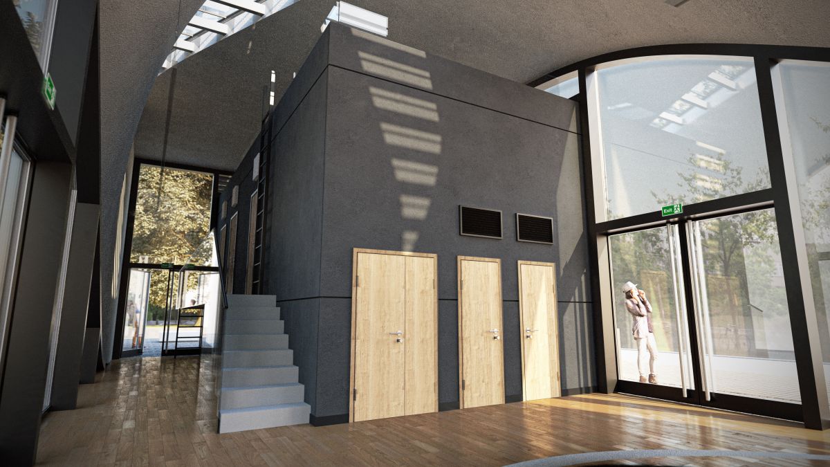 Visualisierung Carbonbeton-Haus Dresden (Innen). Copyright: TU Dresden, Institut für Massivbau. Visualisierung Carbonbeton-Haus Dresden (Innen). Copyright: TU Dresden, Institut für Massivbau.