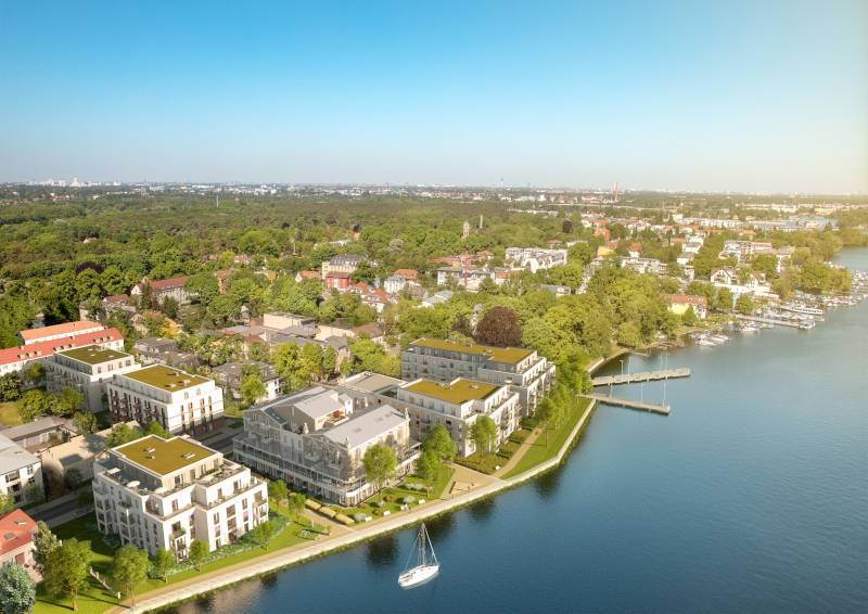 Die neue Seniorenresidenz an der Dahme in der Vogelperspektive. Copyright: TPA Die neue Seniorenresidenz an der Dahme in der Vogelperspektive. Copyright: TPA