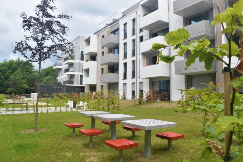 Ein Innenhof der WATERKANT in Berlin. Copyright: Mara Kaemmel