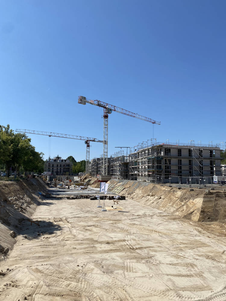 Blick auf die Baustelle in Strausberg. Copyright: Mara Kaemmel