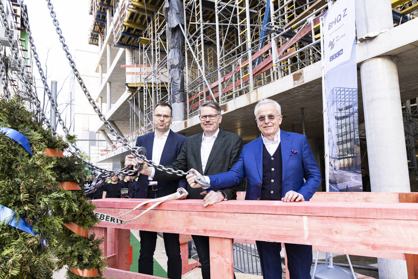 Richtfest am Zalando Headquarter. Copyright: HIH,
Wolfgang Reiher