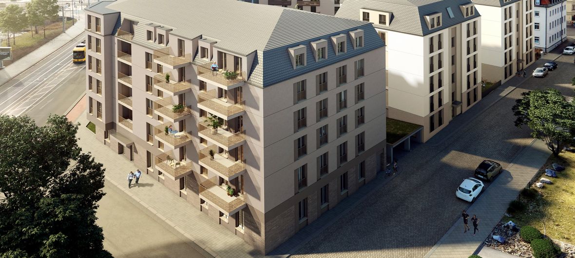 Dresdner Quartier „Löbtauer Tor“: AOC startet Bauarbeiten für 125 Wohnungen und Büroflächen