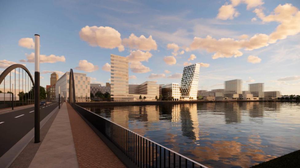 BE-U | Behrens-Ufer: Architekturwettbewerb für Hochpunkte im 1,1 Milliarden Projekt gestartet: Das „Behrens-Ufer“ war lange Zeit ein schlummerndes Stück Industriegeschichte. Jetzt will die DIEAG das Areal aus dem „Dornröschenschlaf“ holen.