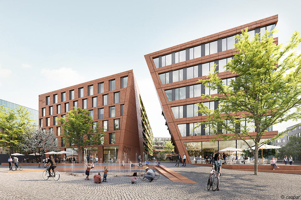 Nachhaltigkeit ist dank "Q20 – Das grüne Tal" Trumpf in Stuttgart: Die FAY Projects GmbH entwickelt im Stuttgarter Stadtbezirk Bad Cannstatt ein überaus „grünes“ Mischprojekt. Das mit echt schrägen Gebäuden aufwartende Ensemble trägt den schönen Namen 