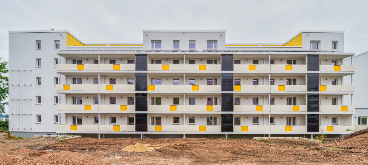 WOLLF & MÜLLER saniert in Chemnitz zwei DDR-Wohnblöcke und schafft 41 Wohnungen