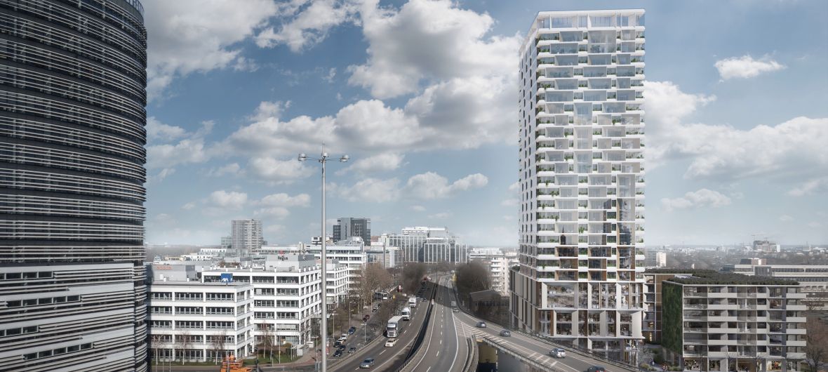 „Belsenpark II“: PANDION baut Mixed-Use-Hochhaus in Düsseldorf: Bis 2027 soll in Düsseldorf-Oberkassel ein gemischt genutzter Hochpunkt entstehen, der als eine Art Eingangstor für den gefragten Stadtteil fungiert. In einer digitalen Jurysitzung wurde nun der Siegerentwurf für das buchstäbliche Großvorhaben gekürt. 