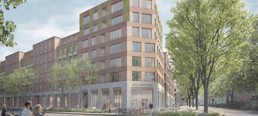 Emils Quartier: Joint-Venture realisiert 300 Wohnungen in Hamburg-Bahrenfeld: In Hamburg entwickelt ein Joint Venture das 