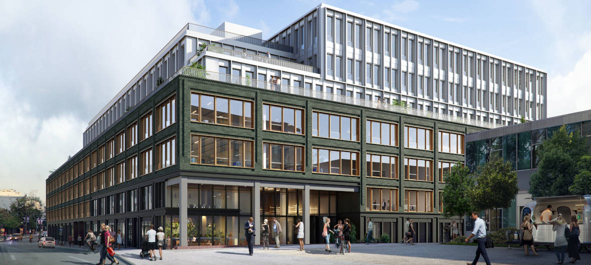 FABRIK: Nachhaltige Büroflächen für München: Becken entwickelt mit der HanseMerkur Grundvermögen AG das Bürogebäude 