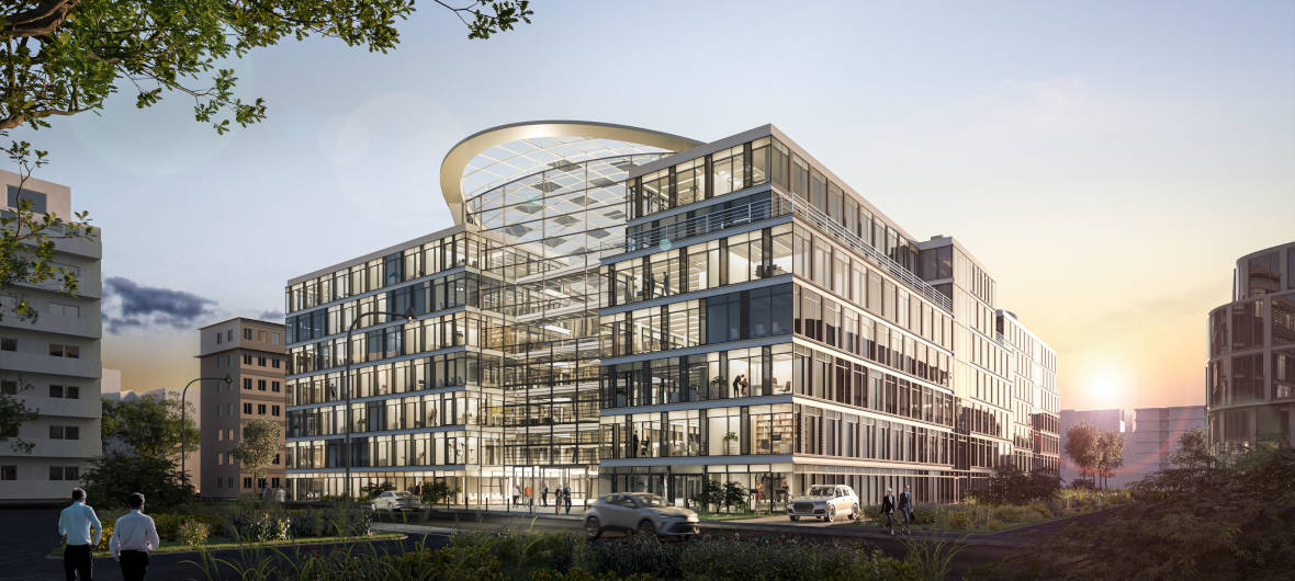 Refurbishment: Ehemaliger Deloitte-Komplex in Düsseldorf wird zum Bürohaus heylo: PIMCO Prime Real Estate kombiniert moderne Technik und Architektur mit Nachhaltigkeit und Stadtentwicklung. 