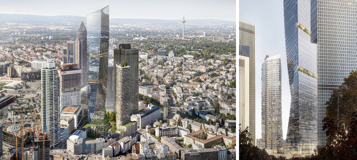 Frankfurt am Main: Neues Hochhausensemble auf dem Millennium Areal geplant: Auf dem sogenannten „Millennium Areal“ in Frankfurt plant CA Immo ein spektakuläres Hochhausensemble, das die Skyline der Großstadt bereichern wird.