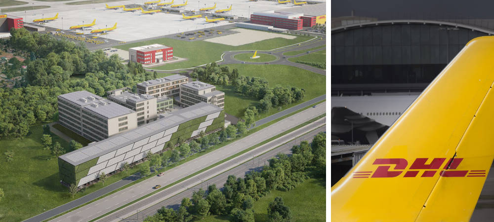 LEJ Campus: Büro-Komplex für DHL feierlich eröffnet: Die Leipziger Stadtbau AG hat den LEJ Campus in Schkeuditz, auf dem fünf Bürogebäude inklusive Parkhaus entstanden sind, eröffnet. Hauptmieter wird die DHL.