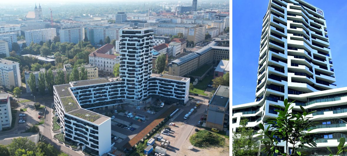 Luisencarré eingeweiht: Wohnhochhaus Luisenturm als neue Landmarke von Magdeburg: Mit dem Luisenturm erhält das Luisencarré als neues Innenstadtquartier von Magdeburg seine Krone. Mit der 60 Meter hohen Landmarke ist seit der Wiedervereinigung erstmals wieder ein Hochhaus in Magdeburg gebaut worden.