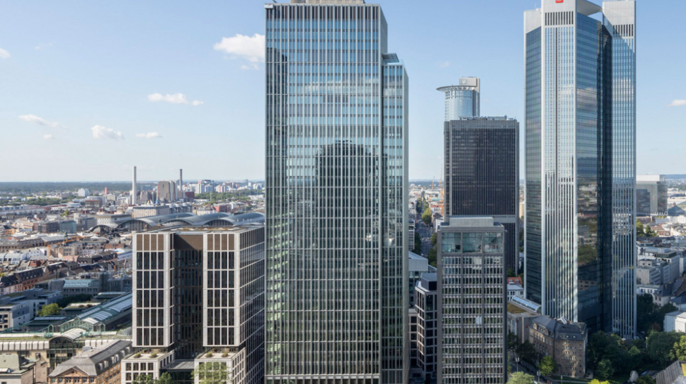 Neues Büroensemble im Frankfurter Bankenviertel