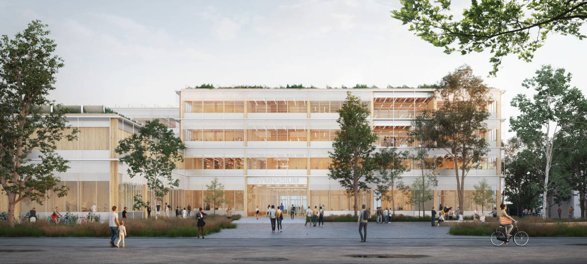 HOWOGE baut neue Schule in Berlin: Architekturwettbewerb für Gymnasium in der Rhenaniastraße entschieden: Im Rahmen der Berliner Schulbauoffensive plant die HOWOGE Wohnungsbaugesellschaft mbH den Bau eines Gymnasiums für 664 Schülerinnen und Schüler an der Spandauer Rhenaniastraße. 