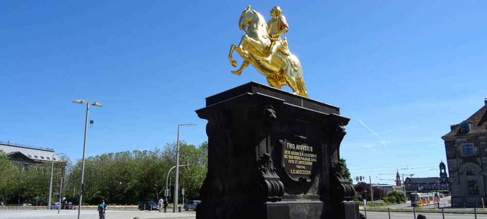 Neuer Streit um den Neustädter Markt in Dresden: Das Gebiet um den Goldenen Reiter ist jetzt Kulturdenkmal. Das gefällt nicht allen.
