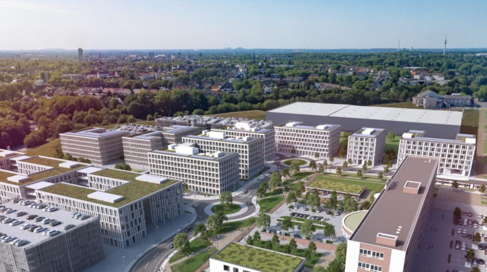 O-WERK Campus Bochum: Grundstein für Herzstück von Bochumer Quartier MARK 51°7 gelegt: In Bochum entsteht das gewaltige Quartier MARK 51°7. Für dessen Herzstück, den O-WERK | CAMPUS, wurde jetzt der Grundstein gelegt.