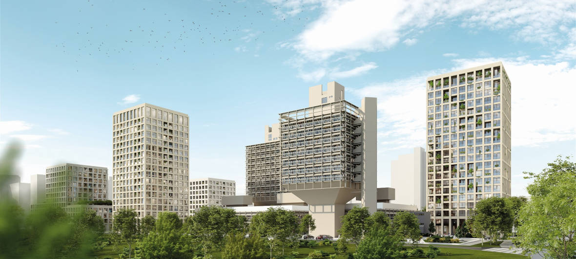 630 Wohnungen entstehen im Olivetti Campus in Frankfurt am Main