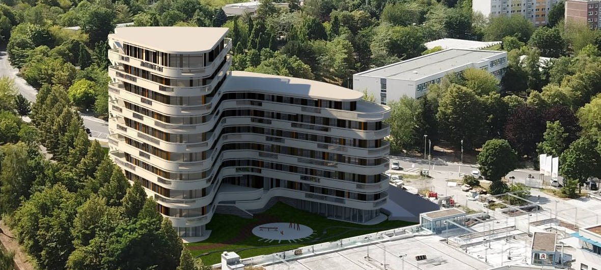 Neues Hochhaus für Wohnen und Gewerbe am Omsewitzer Ring in Dresden