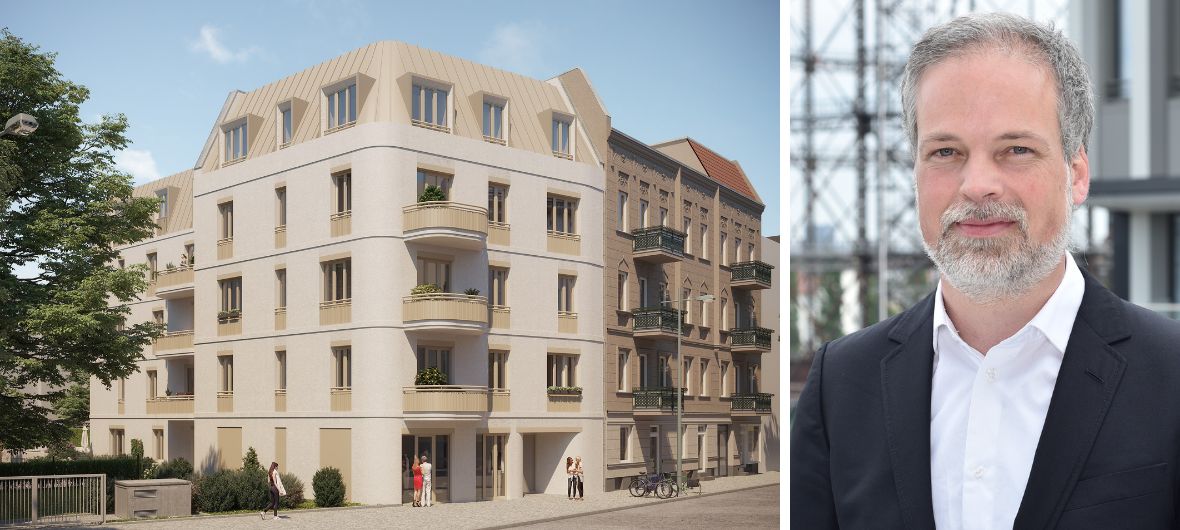 Projekt Antonia: CO2-neutrale Energieversorgung für Berliner Neubau: Wärme von der Sonne und aus der Erde: In Berlin-Reinickendorf realisiert die GASAG Solution Plus GmbH im Neubauobjekt Antonia ein zu 100 Prozent regeneratives Wärmekonzept für 25 Wohnungen plus Gewerbeeinheiten.