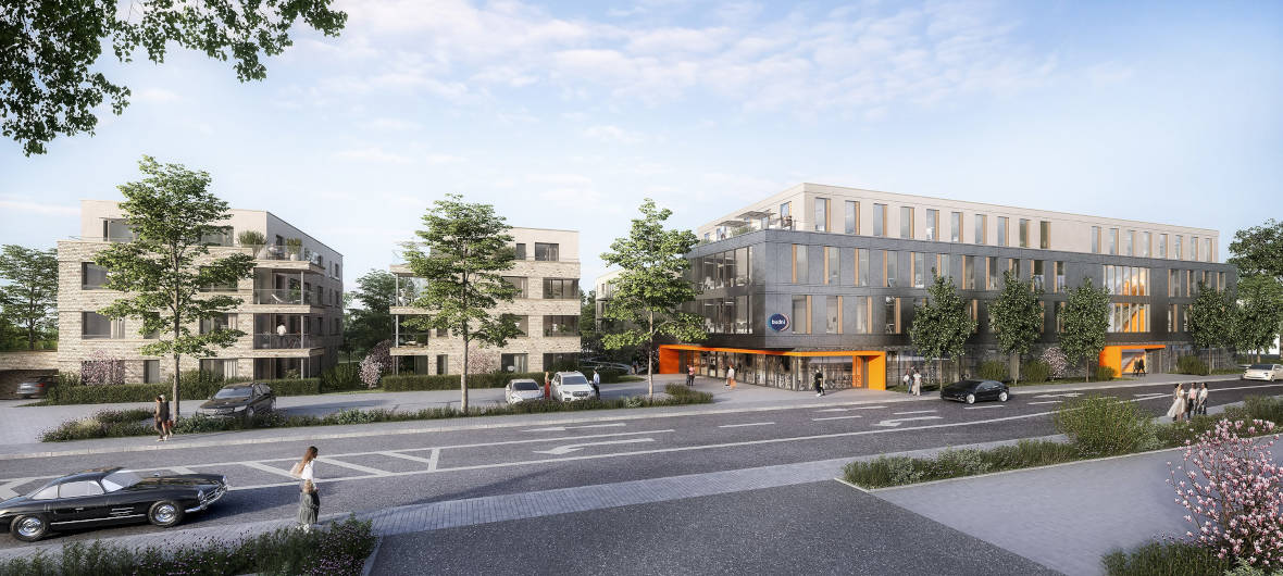 Logistikhallen in Königstein im Taunus werden zum gemischt genutzten Quartier Weidenblick