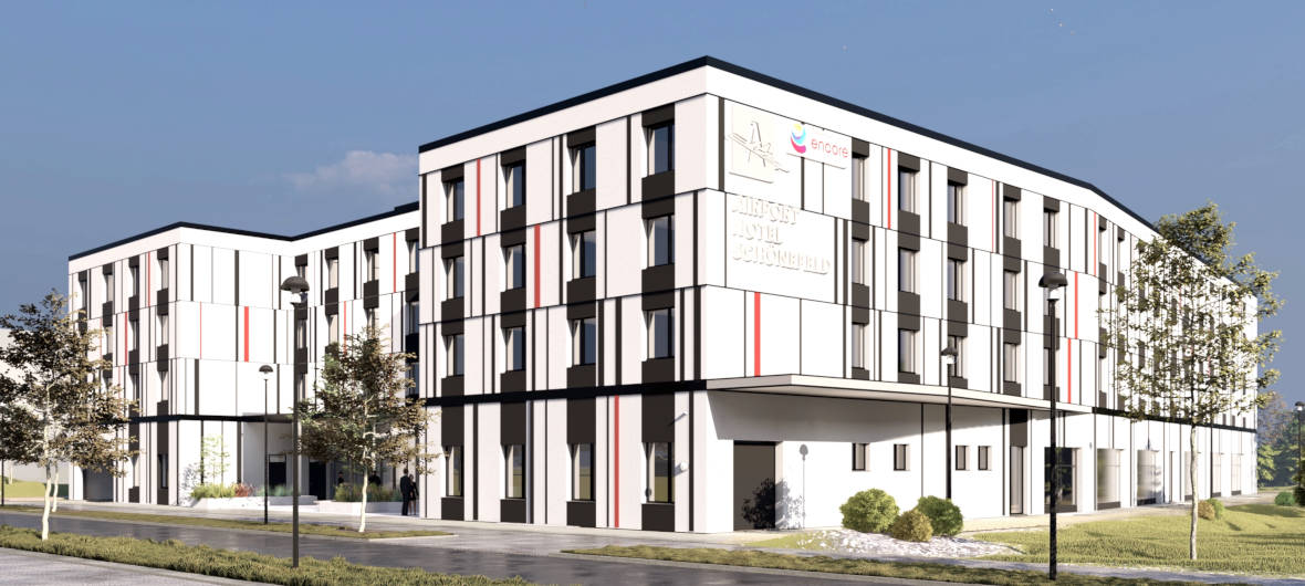 Ramada Encore by Wyndham Berlin Airport: Spatenstich für neues Hotel am BER: In Schönefeld entsteht nahe des Flughafens Berlin Brandenburg (BER) ein neues Airporthotel der Marke Ramada Encore by Wyndham. Das Hotel wird 271 Zimmer aufbieten.