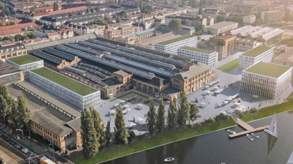 Rathenau-Hallen in Berlin werden zum Kultur- und Bürostandort 