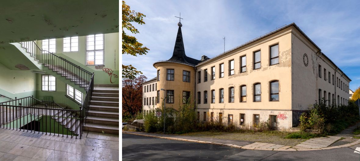 Wohnen statt pauken: Ehemalige Schule in Chemnitz wird umfassend revitalisiert und umgenutzt: Die GRK Gruppe hat das Grundstück der Prof.-Reinhold-Dahlmann-Schule in Chemnitz erworben und wird es in ein Wohnquartier umwandeln.
