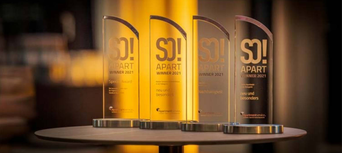 SO!APART Awards 2022: Serviced-Apartment-Betreiber können sich in sechs Kategorien bewerben