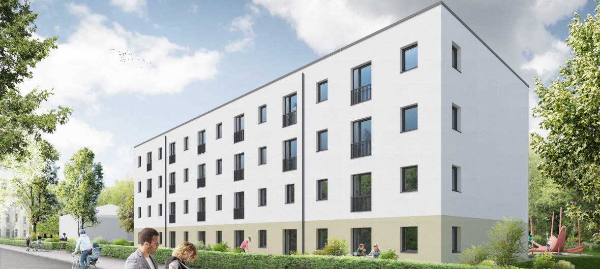 Sonderbauprogramm ProPotsdam: Erstes Projekt des sozialen Wohnungsbauprogramms übergeben: Das Sonderbauprogramm der ProPotsdam zielt darauf ab, sozialen Wohnraum in Potsdam zu schaffen. Das erste Projekt wurde nun fertiggestellt.