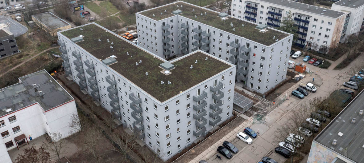Digital planen, modular bauen, bezahlbar wohnen: 150 neue Wohnungen für Berlin: Innerhalb von nur 22 Monaten realisierte die OTTO WULFF Bauunternehmung GmbH den kostengünstigen modularen Bau von 150 neuen Wohneinheiten in Berlin.