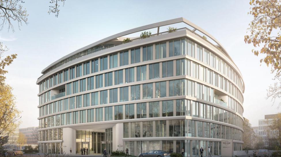 The Oval: Neues Bürogebäude in Düsseldorf feiert Richtfest
