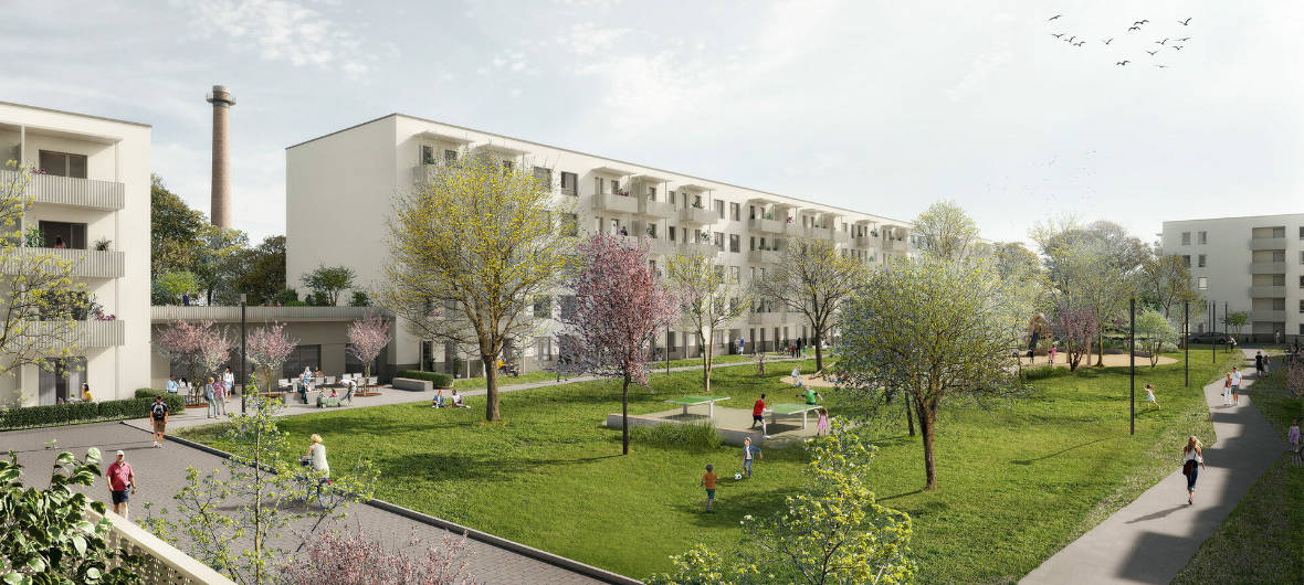 Serielles Bauen für bezahlbares Wohnen in Berlin-Altglienicke