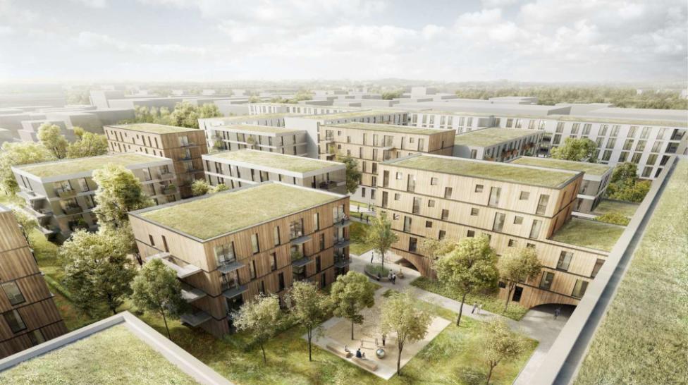 Wohnen am Campus: HOWOGE-Quartier in Berlin-Adlershof fertiggestellt: In Berlin Adlershof wird ein Wohnquartier mit über 500 Wohnungen, mehr als 100 Studentenapartments, einer Kita und Gewerbe errichtet. Das Projekt wurde nun beinahe punktgenau fertiggestellt und wir präsentieren das Ergebnis.