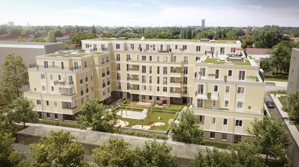 62 neue Wohnungen im Berliner Projekt "Wohnen am Plänterwald"