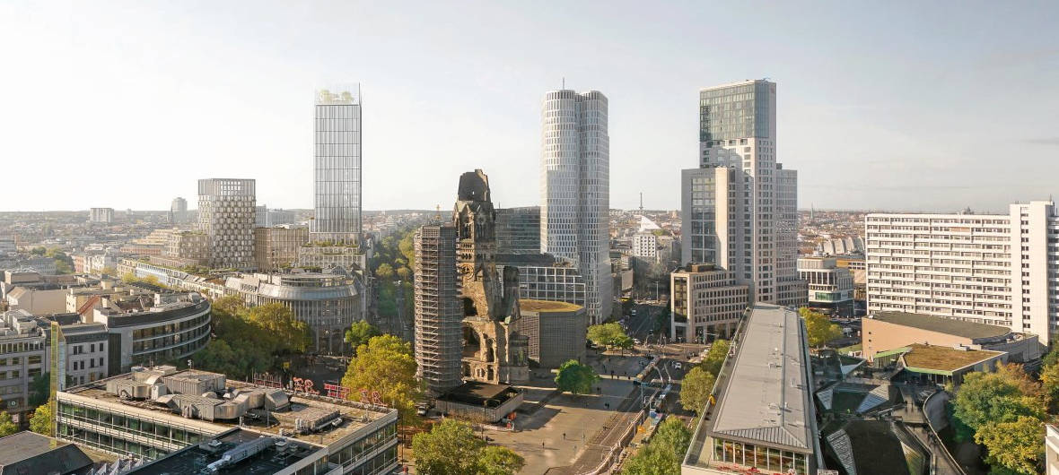 Neubauensemble mit zwei Hochhäusern für Karstadt-Areal am Kurfürstendamm in Berlin: Auf dem ehemaligen Karstadt-Areal am Kurfürstendamm 231 in Berlin-Charlottenburg sollen insgesamt neun Neubauten entstehen, darunter zwei Hochhäuser. Alle Infos ...